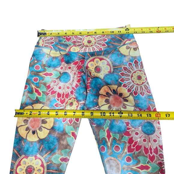 Niyama Leggings Small Multicolor Floral Bohemian Hippie Boho - Picture 9 of 11